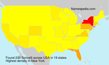 Surname Soricelli in USA Surname Soricelli in USA