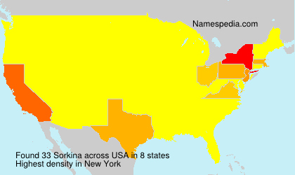 Surname Sorkina in USA