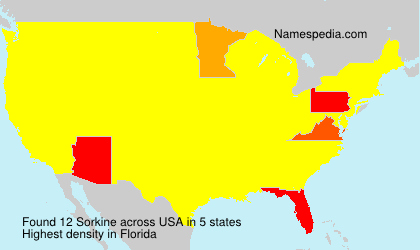 Surname Sorkine in USA Surname Sorkine in USA