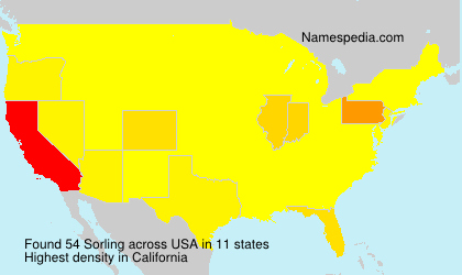 Surname Sorling in USA Surname Sorling in USA