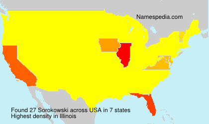 Surname Sorokowski in USA Surname Sorokowski in USA