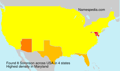 Surname Soronson in USA Surname Soronson in USA