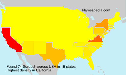 Surname Soroush in USA Surname Soroush in USA