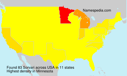 Surname Sorvari in USA Surname Sorvari in USA