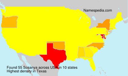 Surname Sosanya in USA