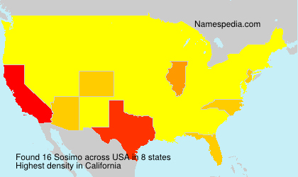 Surname Sosimo in USA Surname Sosimo in USA