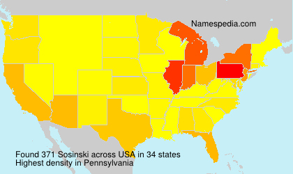 Surname Sosinski in USA Surname Sosinski in USA