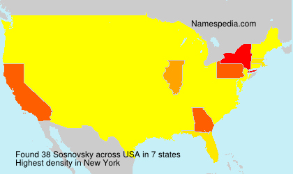 Surname Sosnovsky in USA Surname Sosnovsky in USA