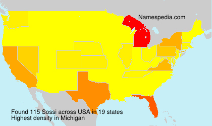 Surname Sossi in USA Surname Sossi in USA