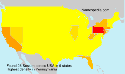Surname Sosson in USA Surname Sosson in USA