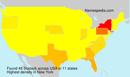 Surname Sostack in USA Surname Sostack in USA