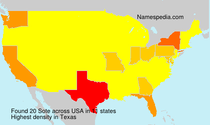 Surname Sote in USA Surname Sote in USA