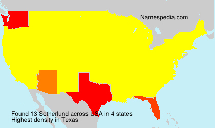 Surname Sotherlund in USA Surname Sotherlund in USA