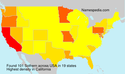 Surname Sothern in USA Surname Sothern in USA