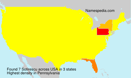 Surname Sotirescu in USA Surname Sotirescu in USA