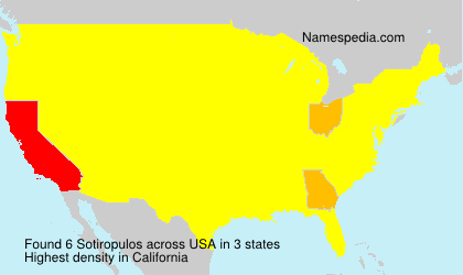 Surname Sotiropulos in USA Surname Sotiropulos in USA