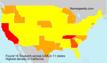 Surname Soubanh in USA Surname Soubanh in USA