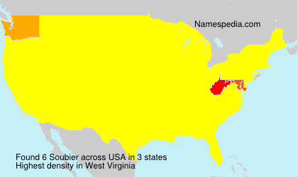 Surname Soubier in USA Surname Soubier in USA