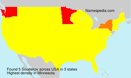 Surname Soudakov in USA Surname Soudakov in USA