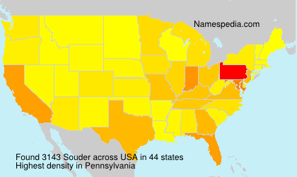Surname Souder in USA Surname Souder in USA