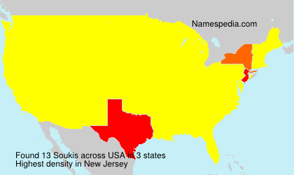 Surname Soukis in USA Surname Soukis in USA