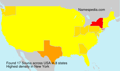 Surname Souna in USA Surname Souna in USA