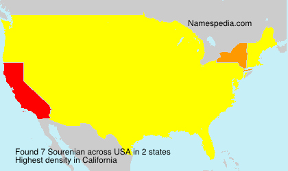 Surname Sourenian in USA