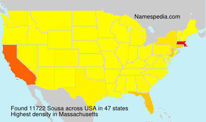 Surname Sousa in USA