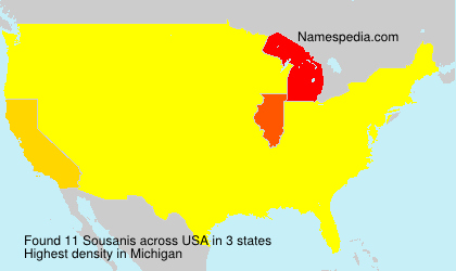 Surname Sousanis in USA Surname Sousanis in USA