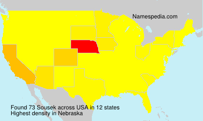 Surname Sousek in USA Surname Sousek in USA