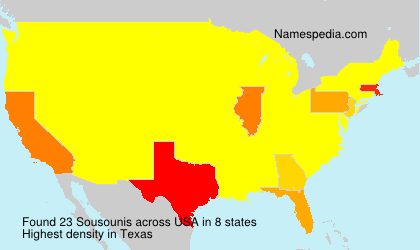Surname Sousounis in USA
