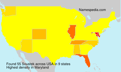 Surname Soustek in USA Surname Soustek in USA