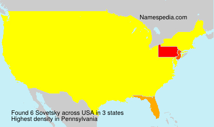 Surname Sovetsky in USA Surname Sovetsky in USA