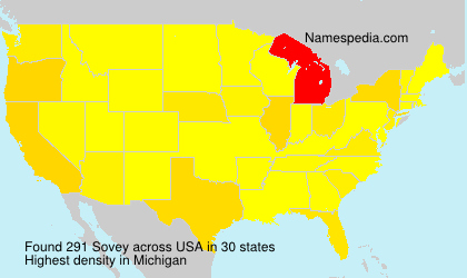 Surname Sovey in USA Surname Sovey in USA