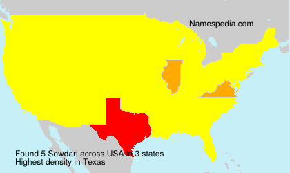 Surname Sowdari in USA Surname Sowdari in USA