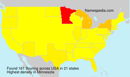 Surname Soyring in USA Surname Soyring in USA