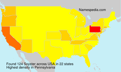 Surname Soyster in USA Surname Soyster in USA