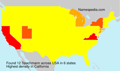 Surname Spachmann in USA Surname Spachmann in USA