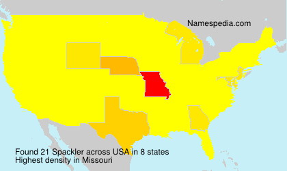Surname Spackler in USA Surname Spackler in USA