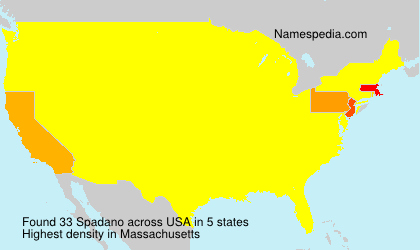 Surname Spadano in USA Surname Spadano in USA