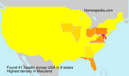 Surname Spadin in USA Surname Spadin in USA