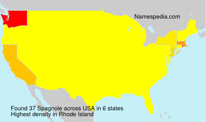 Surname Spagnole in USA Surname Spagnole in USA