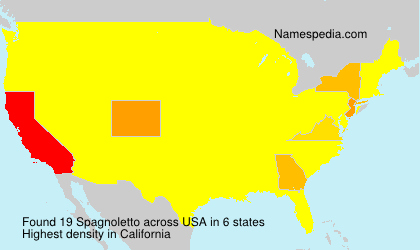 Surname Spagnoletto in USA Surname Spagnoletto in USA
