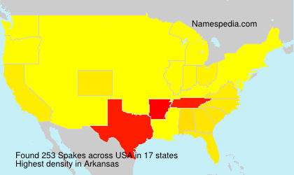 Surname Spakes in USA Surname Spakes in USA
