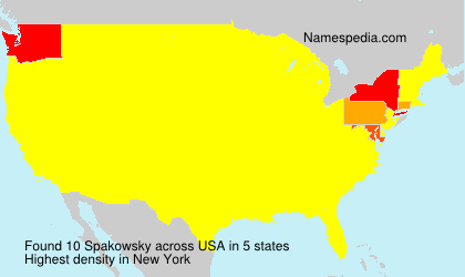Surname Spakowsky in USA Surname Spakowsky in USA