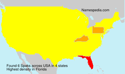 Surname Spaks in USA Surname Spaks in USA