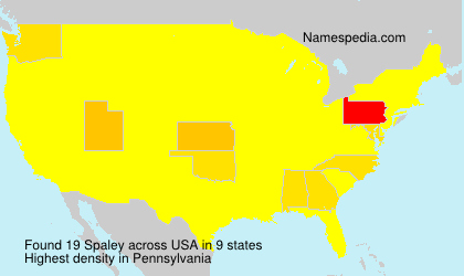 Surname Spaley in USA Surname Spaley in USA