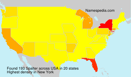 Surname Spalter in USA Surname Spalter in USA
