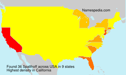 Surname Spalthoff in USA Surname Spalthoff in USA