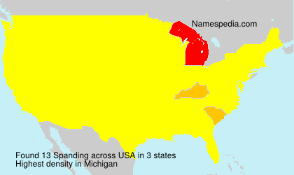 Surname Spanding in USA